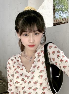 bm同款钛钢爱心项链桃心可打开