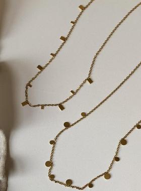 水滴钛钢锁骨链轻奢小众设计