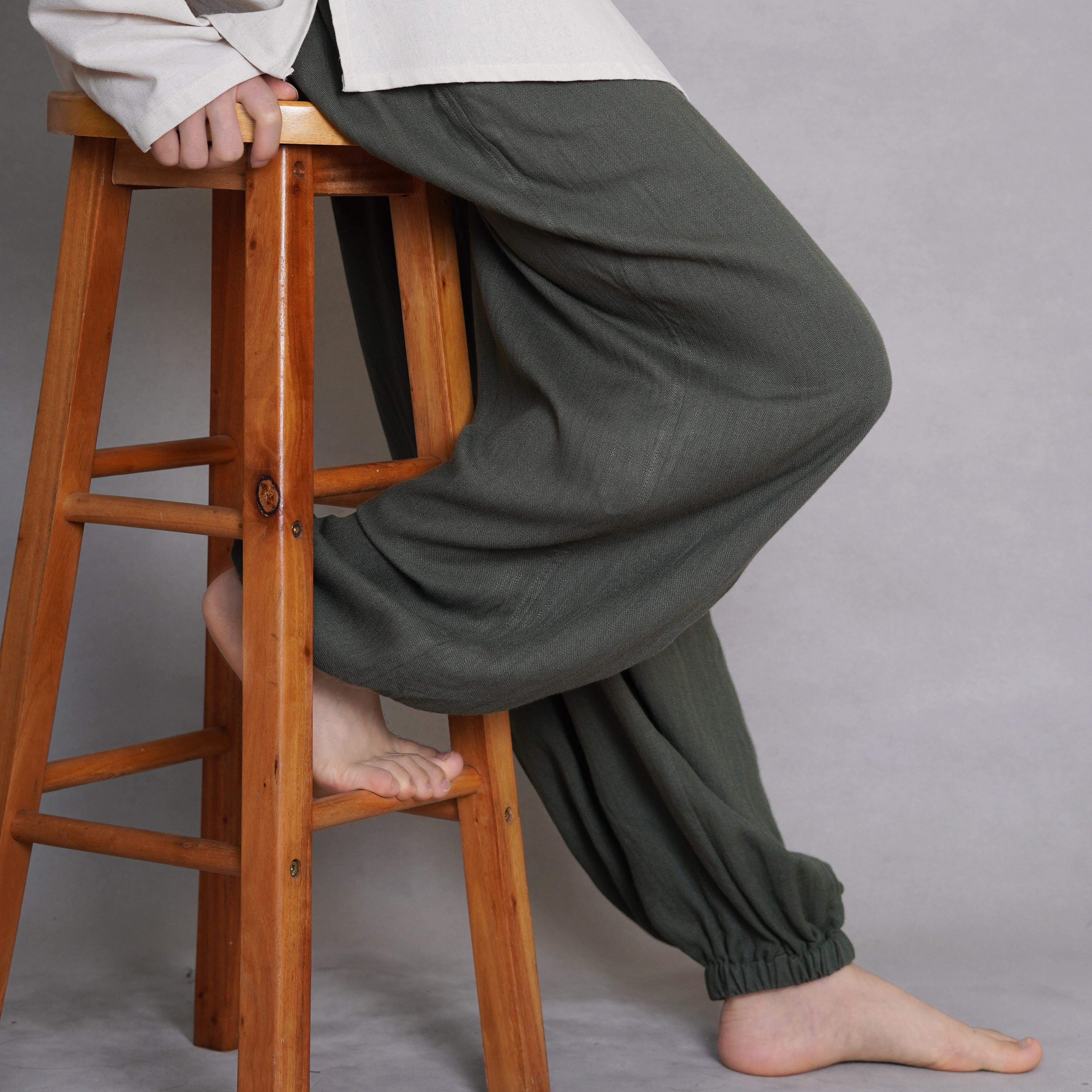 青山渐改良日常汉服宽松版型大裆裤国风素色布料灯笼裤男女春秋款,淘宝优惠券,粉丝福利购,淘宝优惠卷