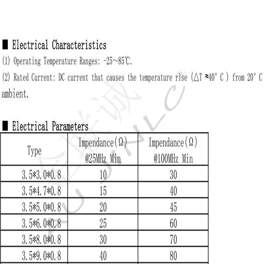 插件磁珠 3.5*4.7*0.8*6/*9/*8 3.5X9*0.8 100MHZ圆柱体电感器-图2