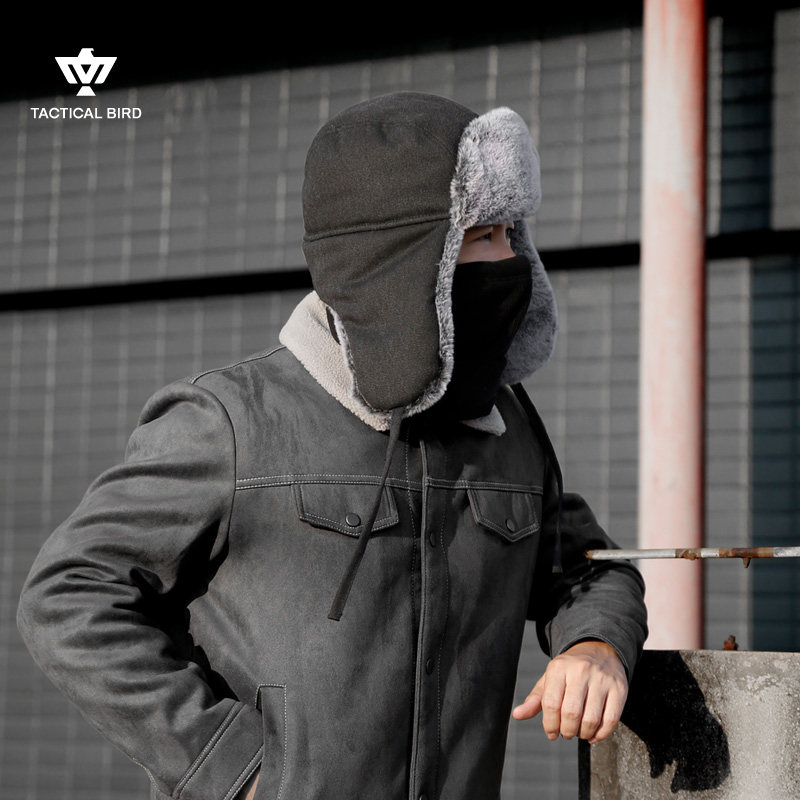 战术鸟冬季骑车保暖帽男骑行防寒防风雷锋帽户外加绒东北加厚护耳,淘宝优惠券,粉丝福利购,淘宝优惠卷