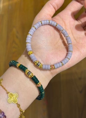 寺庙雪巴琉璃多宝手链文玩隔片