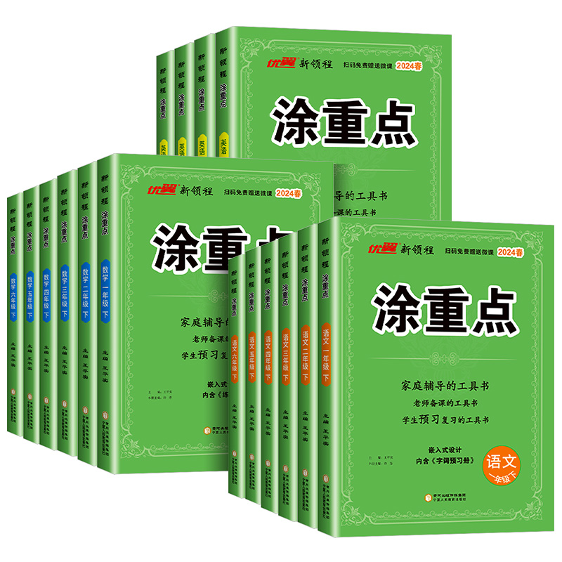 2024春新领程涂重点语文一年级二年级三年级四年级五年级六年级下册上册语文数学英语人教版课堂笔记全解教材讲解解析课本详解预习-图3