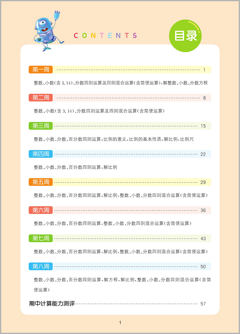 2024版计算能手六年级下北师版通城学典小学数学计算能手六年级下册数学计算天天练口算题卡速算笔算同步练习题计算题练习册北师大 - 图0