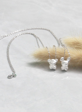 生肖999足银925纯银链十字链女