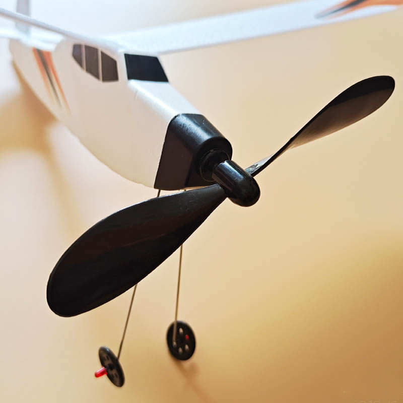 橡筋飞机舱身滑翔机中小学生模型比赛推荐航模泡沫拼装动力滑翔机 - 图0