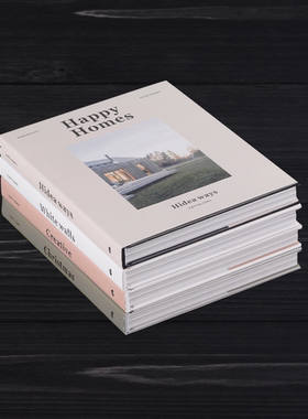 简约现代黑白灰可翻页家居装饰