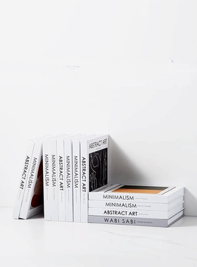 简约时尚英文杂志仿真书可以翻页样板间摆件酒店杂志装饰样板书