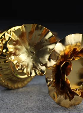 包邮金丝镂空酥油佛堂长明莲花