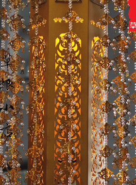 寺院幢幡 经幢 圆幢 佛幡 鎏金宝盖 天盖 道观用品 挂幡1.2米 对