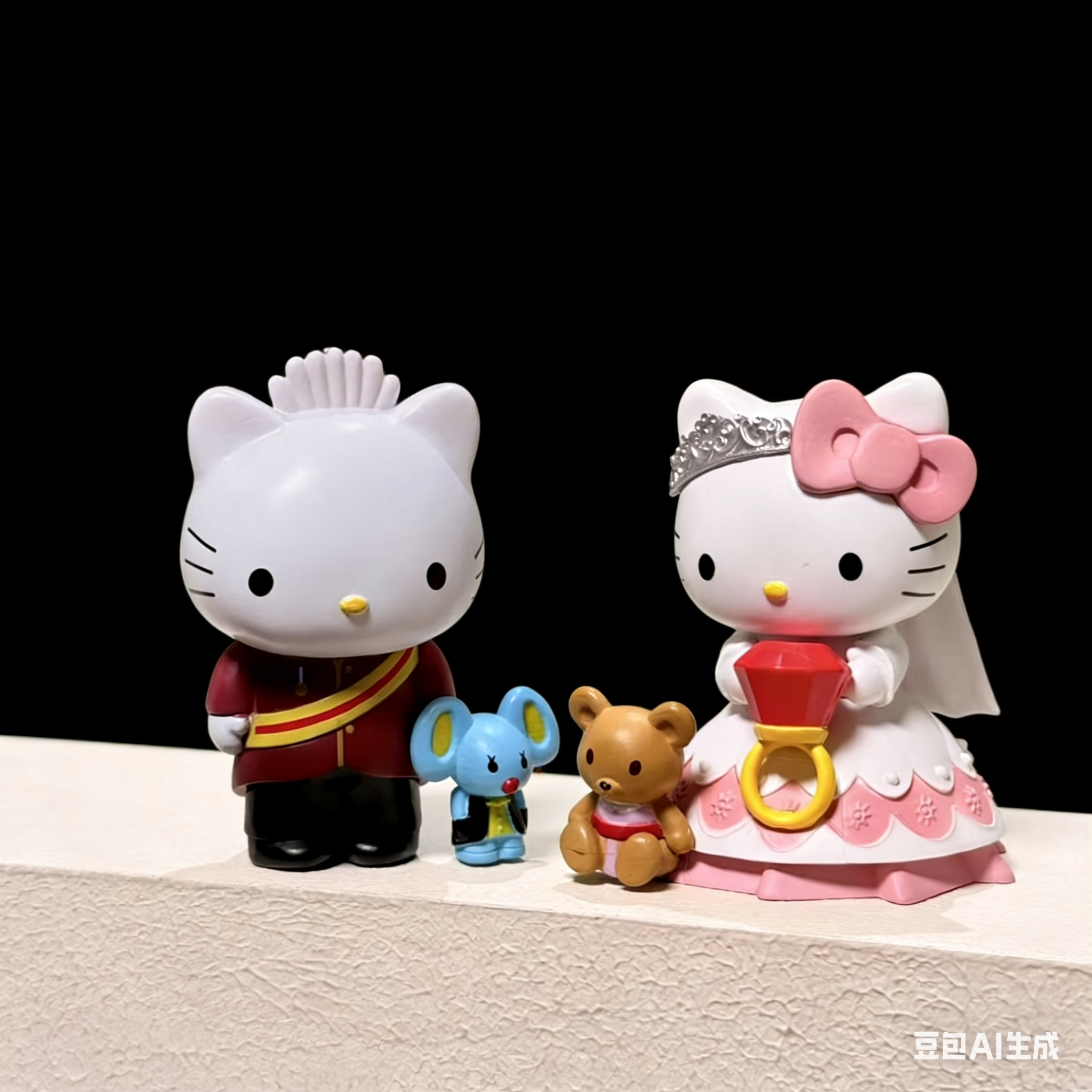 中古Kitty公仔婚礼摆件闺蜜结婚纪念日情人节送礼推荐伴手礼可爱,淘宝优惠券,粉丝福利购,淘宝优惠卷