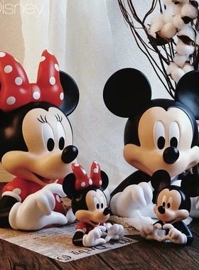 创意米奇爱心比心装饰卡通可爱客厅摆件米妮送礼送人礼物情人节