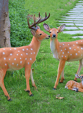 工艺仿真园林庭院玻璃钢景观雕塑