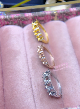 925银戒指空托方形6789MM