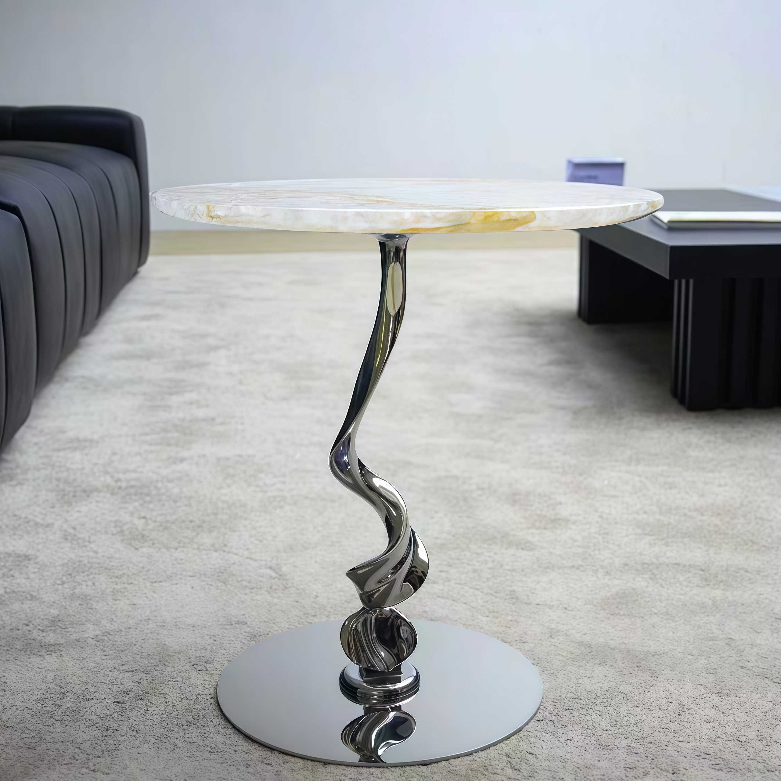 自制边几脚架客厅圆形奢石茶几底座大理石承重支架石英石台面桌腿,淘宝优惠券,粉丝福利购,淘宝优惠卷