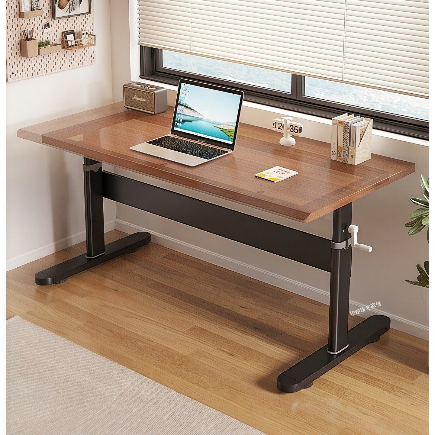 手摇式可升降桌腿小尺寸茶几底座手动可调节小型桌面支架带滑轮,淘宝优惠券,粉丝福利购,淘宝优惠卷