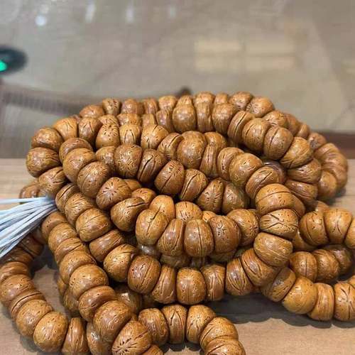 脑纹核桃蒜瓣大肠手持手串文玩光珠绕指柔解压手捻盘玩佛珠男女 - 图1