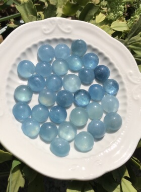 大尺寸正圆形海蓝宝（充填）戒面