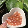 Natural gold sun oval ring face loose stone