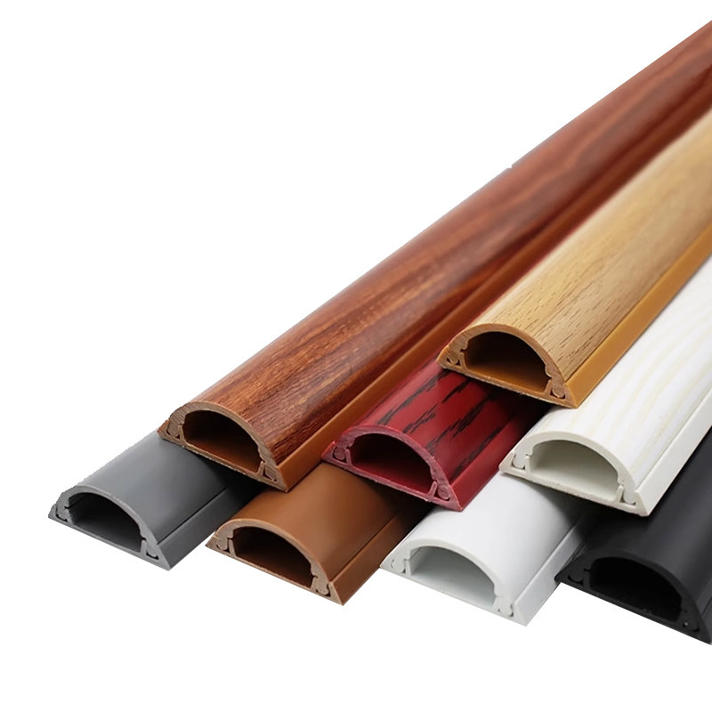 pvc线槽明装家用弧形地面走线槽防踩明线遮挡隐形半圆地线槽自粘,淘宝优惠券,粉丝福利购,淘宝优惠卷