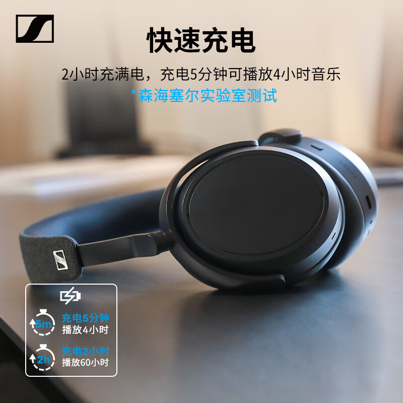 SENNHEISER/森海塞尔 MOMENTUM 4大馒头四代 无线蓝牙耳机耳麦 - 图1