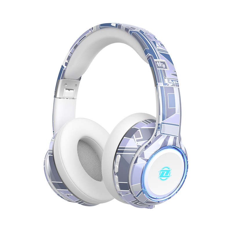 头戴式蓝牙耳机无线高颜值电竞游戏运动降噪华为苹果适用有线耳麦-图3