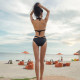 New Korean sexy black hollow strap bikini
