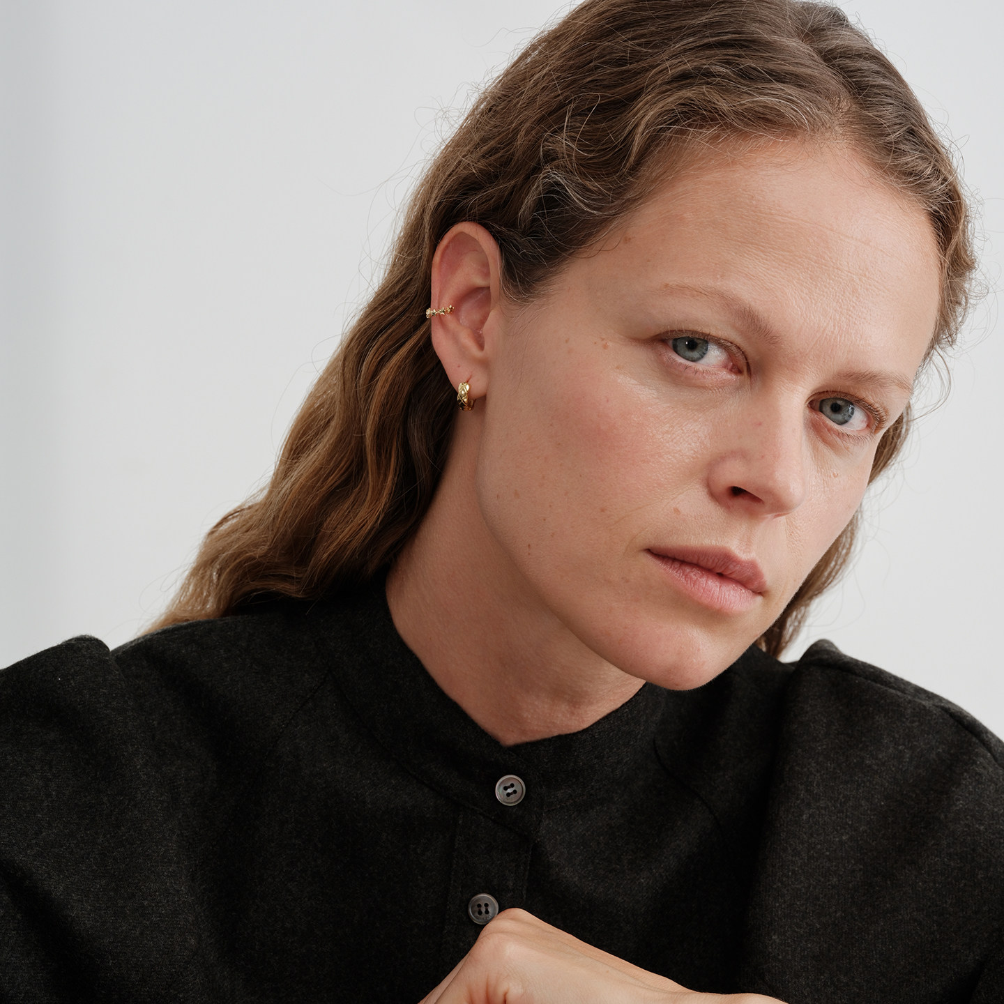 【CnHnOn脂肪商店】s925纯银格纹高级质感迷你法式精美小耳圈耳钉,淘宝优惠券,粉丝福利购,淘宝优惠卷