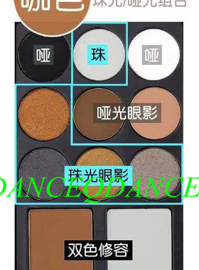 舞台眼影盘彩妆修容盘珠光哑光