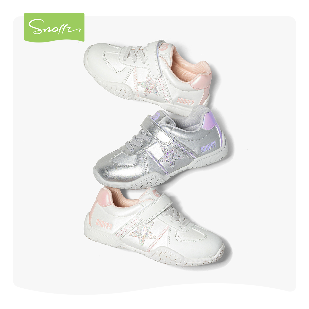 斯纳菲女童运动鞋2026春季新款学生小白鞋软底透气儿童低帮德训鞋,淘宝优惠券,粉丝福利购,淘宝优惠卷