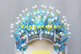 Оперные драматические принадлежности/Пекинская оперная фотография Шлем/Принцесса Королева Королева Матери Корона/Высоко -Энд Пекин -стиль пять Коронов Феникса