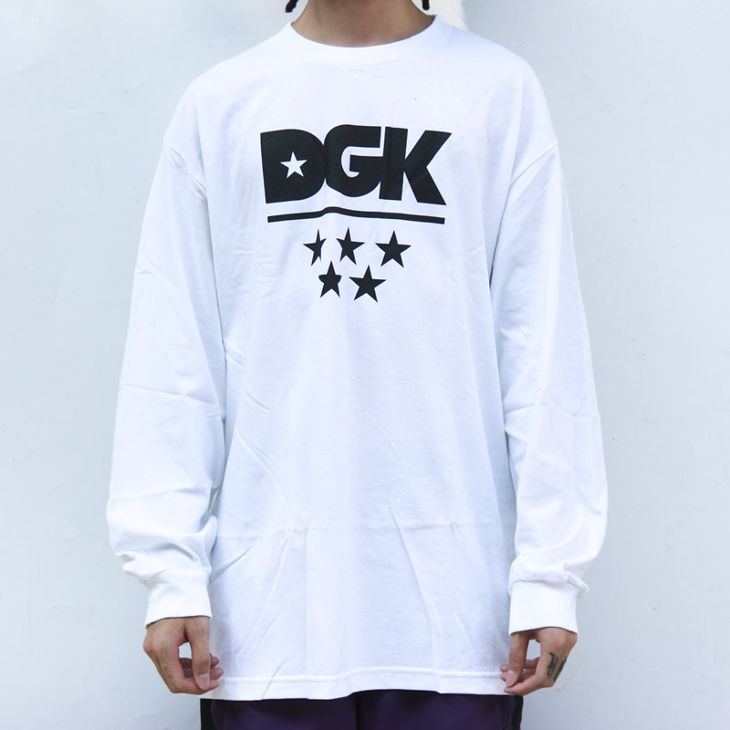 DGK ALL STAR经典LOGO纯棉长袖TEE美国进口现货-图0