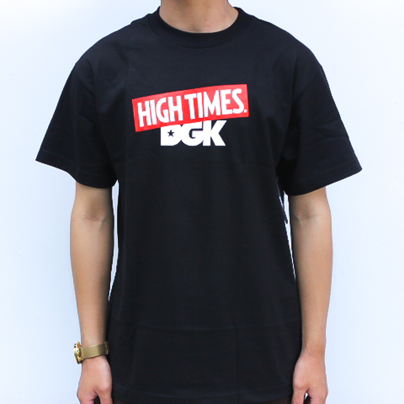 DGK X HIGHTIMES字体LOGO合作限量款纯棉短袖TEE美国进口现货-图0