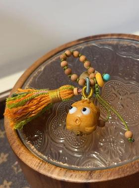 芭比檀呱呱来财挂件diy配件文玩佛珠手串时尚配饰隔珠串珠饰品