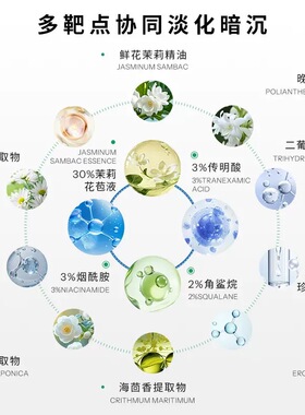 传明酸雏菊茉莉精油水凝霜35g 高浓焕亮补水保湿舒缓改善暗沉面霜