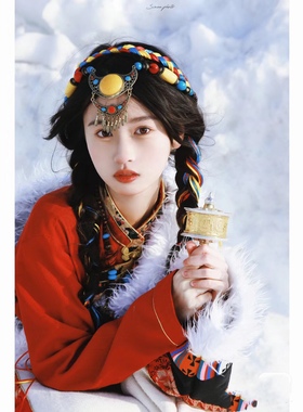 海滩民族风夸张铃铛绿松石毛衣链