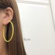 Earrings hoop ຂະຫນາດໃຫຍ່ 5.8cm ສໍາລັບແມ່ຍິງ, ຕຸ້ມຫູຄົນອັບເດດ: ສ່ວນບຸກຄົນແບບເກົາຫຼີ, ຢາງຮູ້ສຶກວ່າຕຸ້ມສີ, ຕຸ້ມຫູ, ຕຸ້ມຫູ.