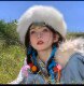 ທິເບດ headwear imitation fox fur ເປົ່າ hat Tibet Xinjiang travel photo studio Yunnan Dali