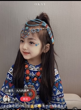 绿松石项链短锁骨女夸张配饰品女