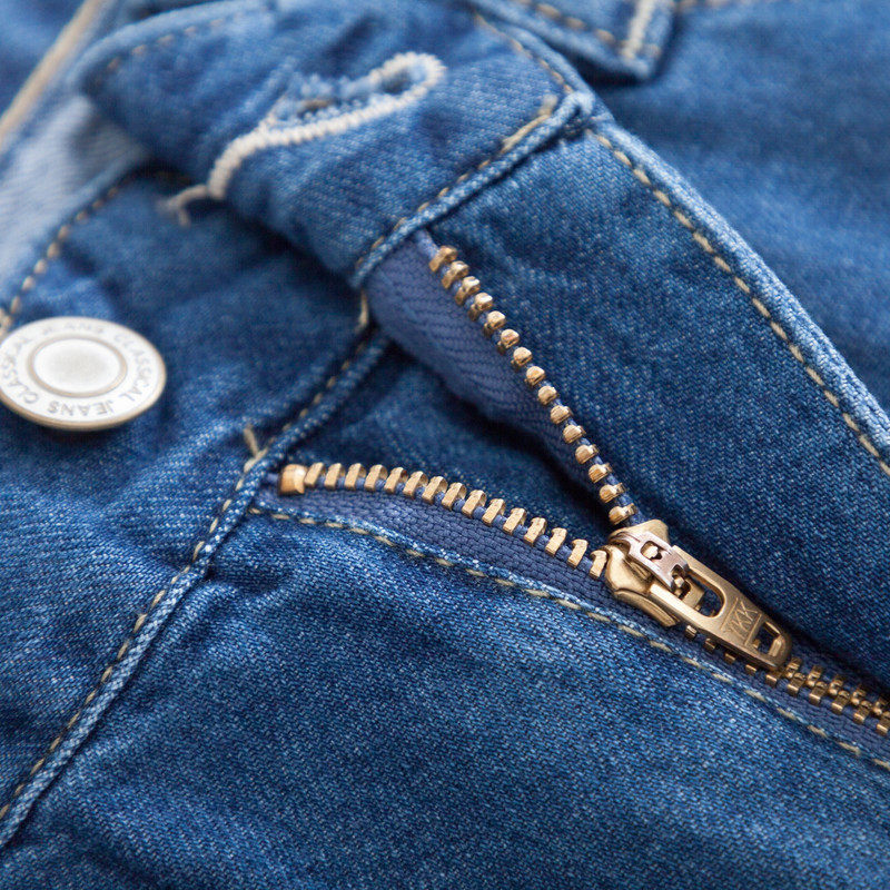 森马2020秋季新款男士浅色小脚裤子 森马裕伟牛仔裤