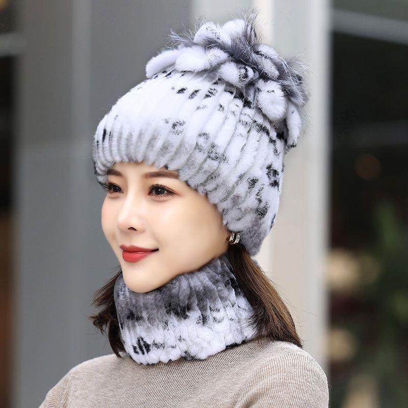 新款雕花獭兔毛帽子女时尚保暖百搭护耳帽冬季加厚皮草围巾帽子,淘宝优惠券,粉丝福利购,淘宝优惠卷