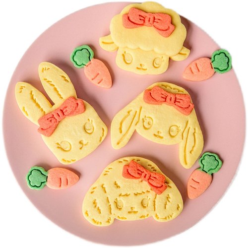 包邮日式卡通猫咪小狗立体饼干模具兔子小动物曲奇切模烘焙工具-图3