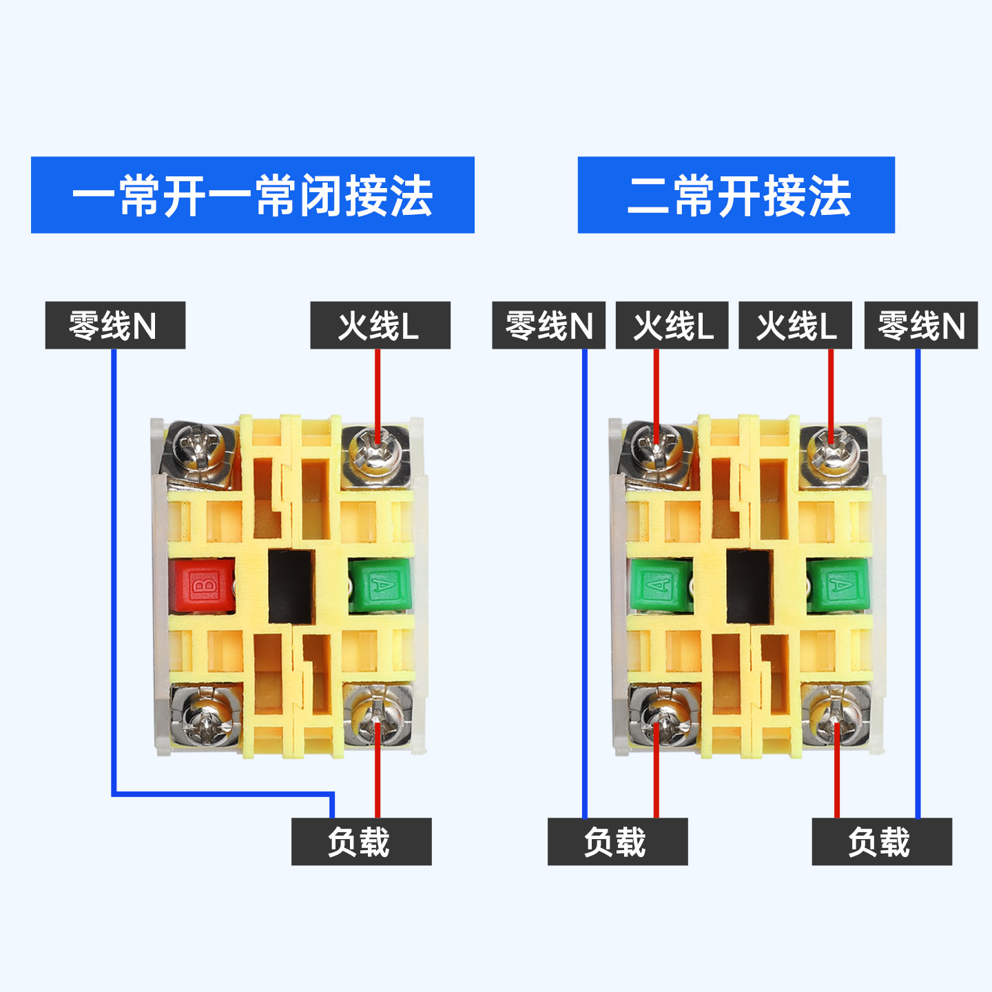 LAY37-11DNZS Y090LAY7带灯按钮自锁按钮开关开孔22mm 一开一闭,淘宝优惠券,粉丝福利购,淘宝优惠卷