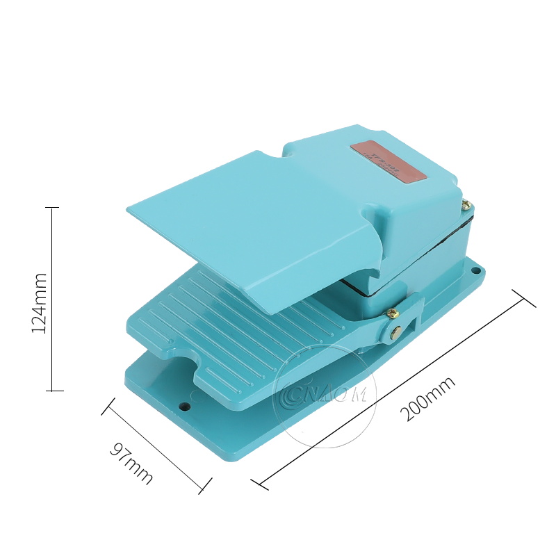 脚踏开关TFS-302 TFS302银触点铝壳体 15A250V脚踩开关踏板开关-图2