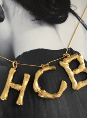 英文字母h项链吊坠欧美女配饰