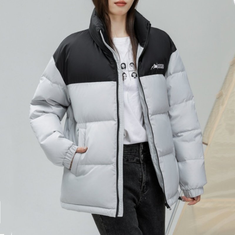 Y017裁剪纸样 男女情侣短款羽绒服 立领加厚保暖拼色运动外套样板,淘宝优惠券,粉丝福利购,淘宝优惠卷