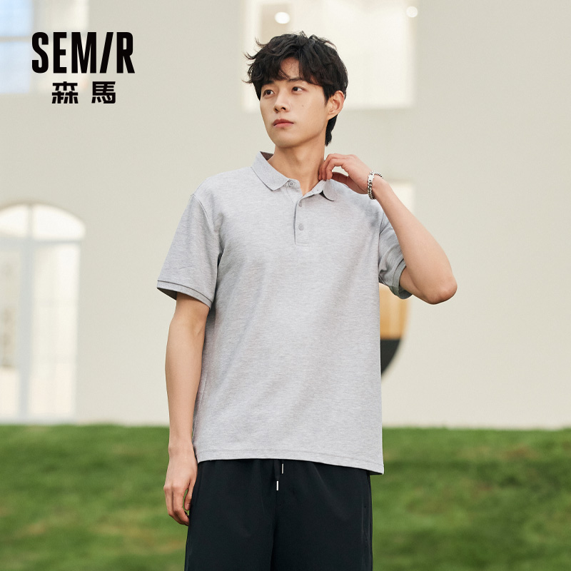 森马2022夏季新款宽松商务polo衫 森马妙步Polo衫