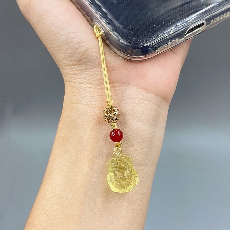 天然黄水晶招财钱袋手机链男女包包U盘手机汽车钥匙扣吊坠挂件,淘宝优惠券,粉丝福利购,淘宝优惠卷