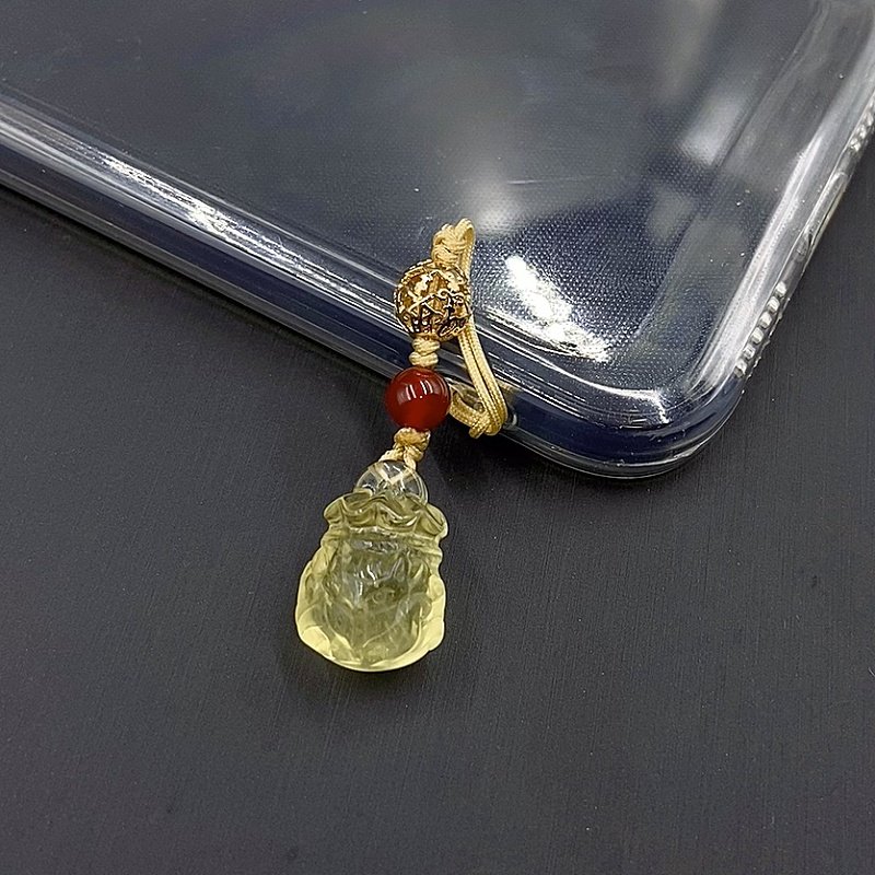 天然黄水晶招财钱袋手机链男女包包U盘手机汽车钥匙扣吊坠挂件,淘宝优惠券,粉丝福利购,淘宝优惠卷