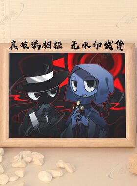 音乐游戏节奏盒子sprunki相框西蒙藤蔓房间挂墙桌面摆件儿童礼物